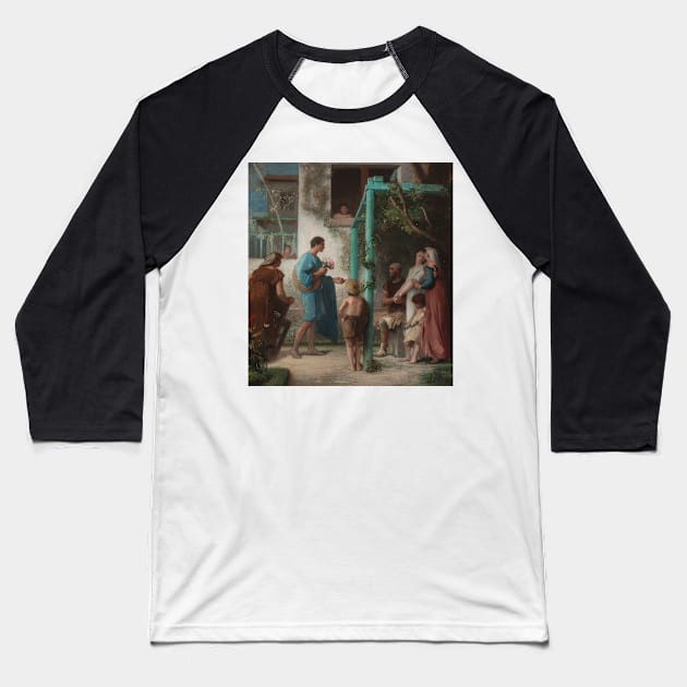 Sketch for the wedding hall of the town hall of the 7th arrondissement: The request. The wedding. Family by Emile Levy Baseball T-Shirt by Classic Art Stall